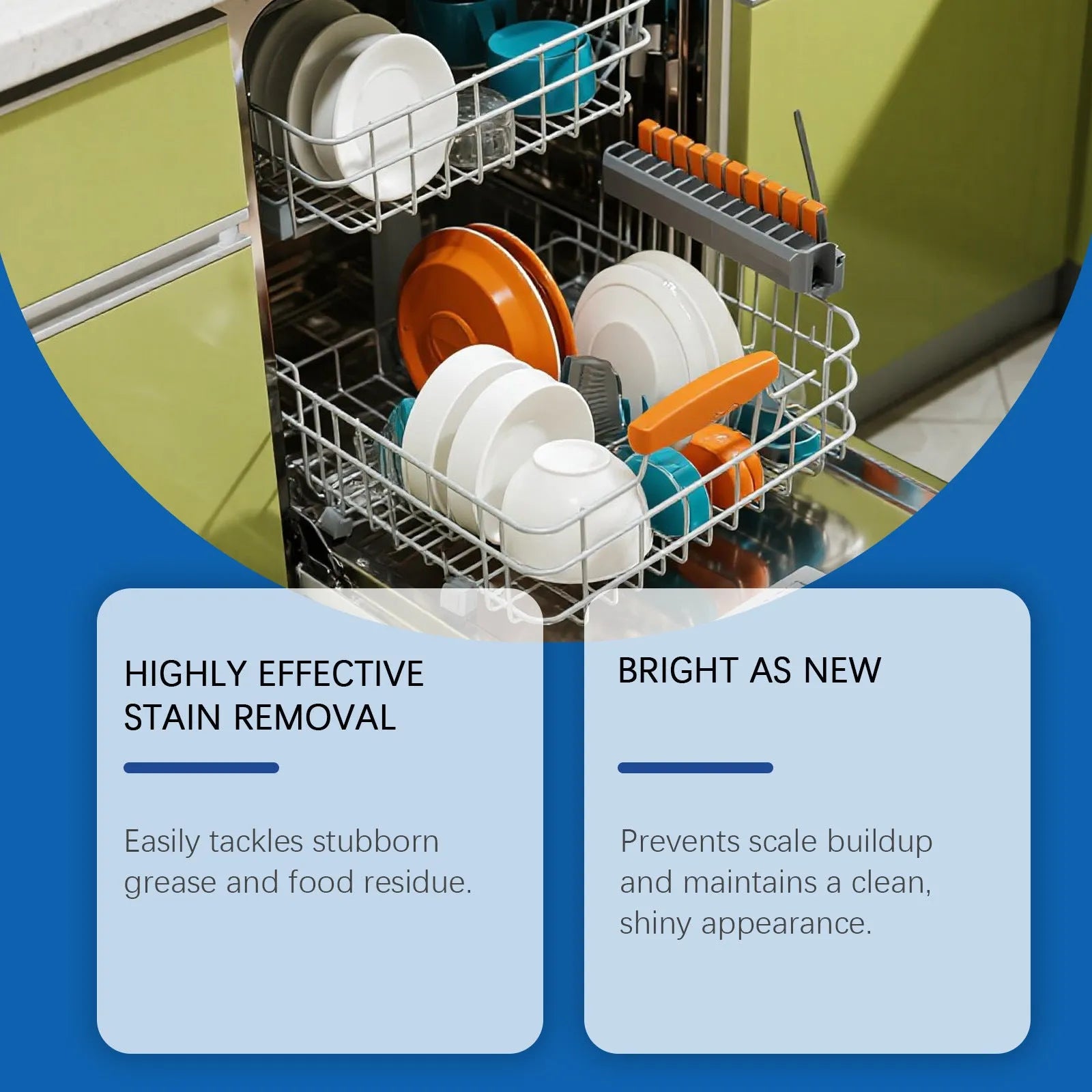237mL dishwasher detergent aid bottle for removing stains and oil from kitchenware