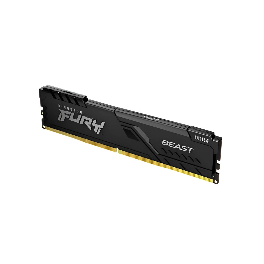 Desktop computer DDR4 2666 memory module with 288 pins and black circuit board