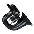 Black metal snail whistle truck horn with gas pipe joint for 12V-24V air source vehicles