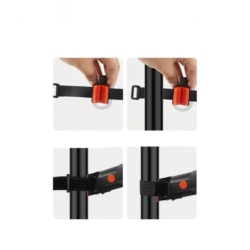 USB rechargeable waterproof bicycle taillight in multiple colours with modification wiring.