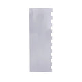 Stainless steel cream scraper with polygon pattern edge for cake decorating
