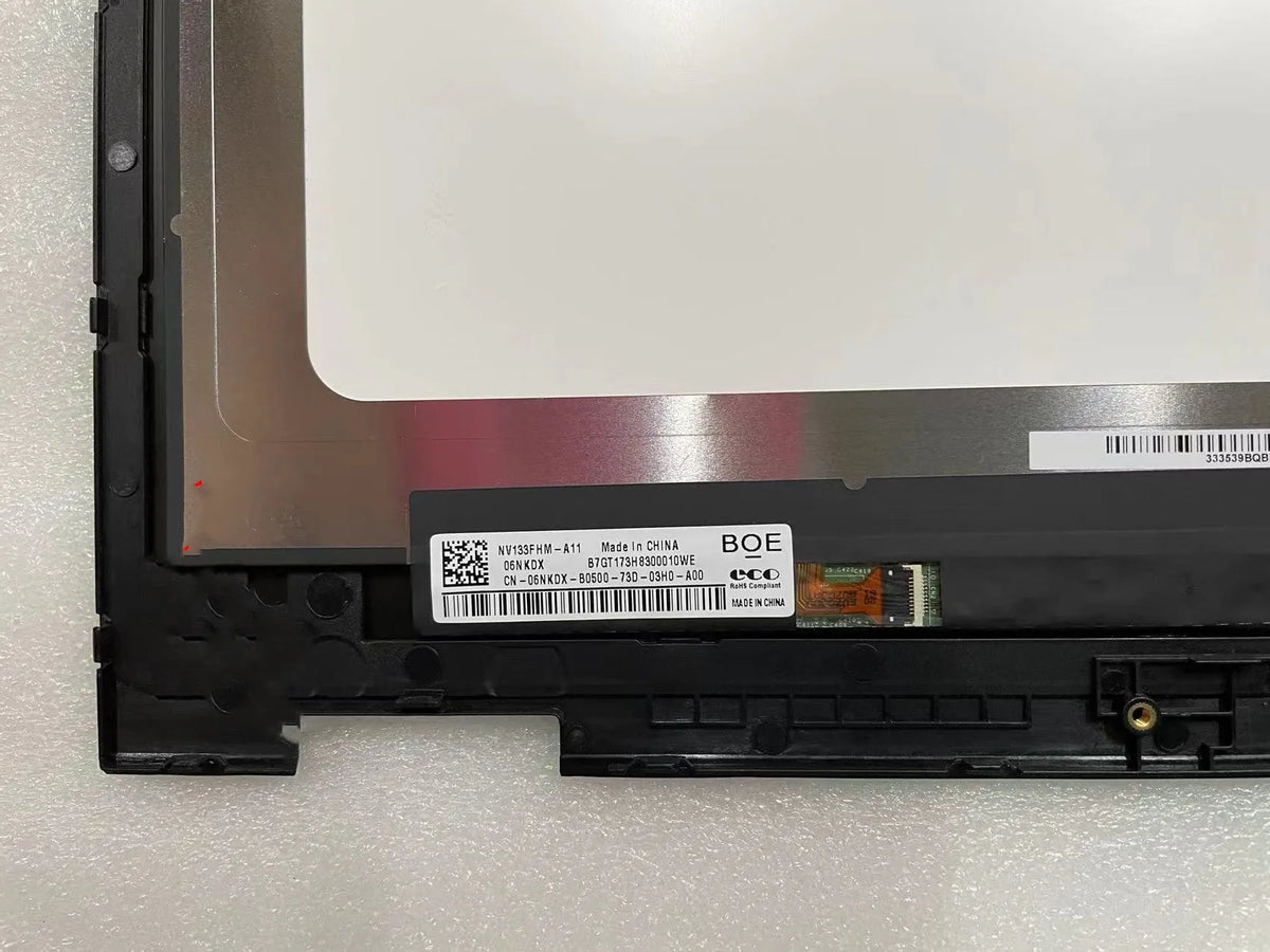 Dell Latitude 3390 2-in-1 P69G black LCD screen assembly with plastic bezel