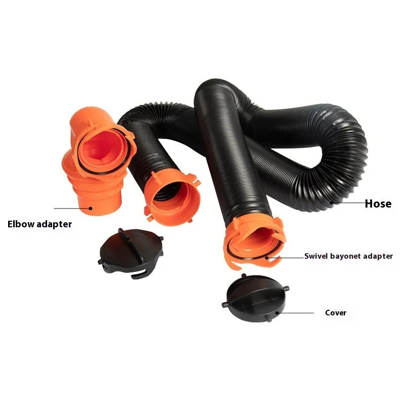 90-degree sewage hose rotary elbow joint for caravan waste water systems
