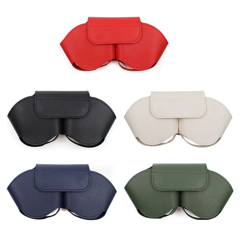 PU leather protective case cover for AirPods Max headset in black, red, white, green, and blue colour options.