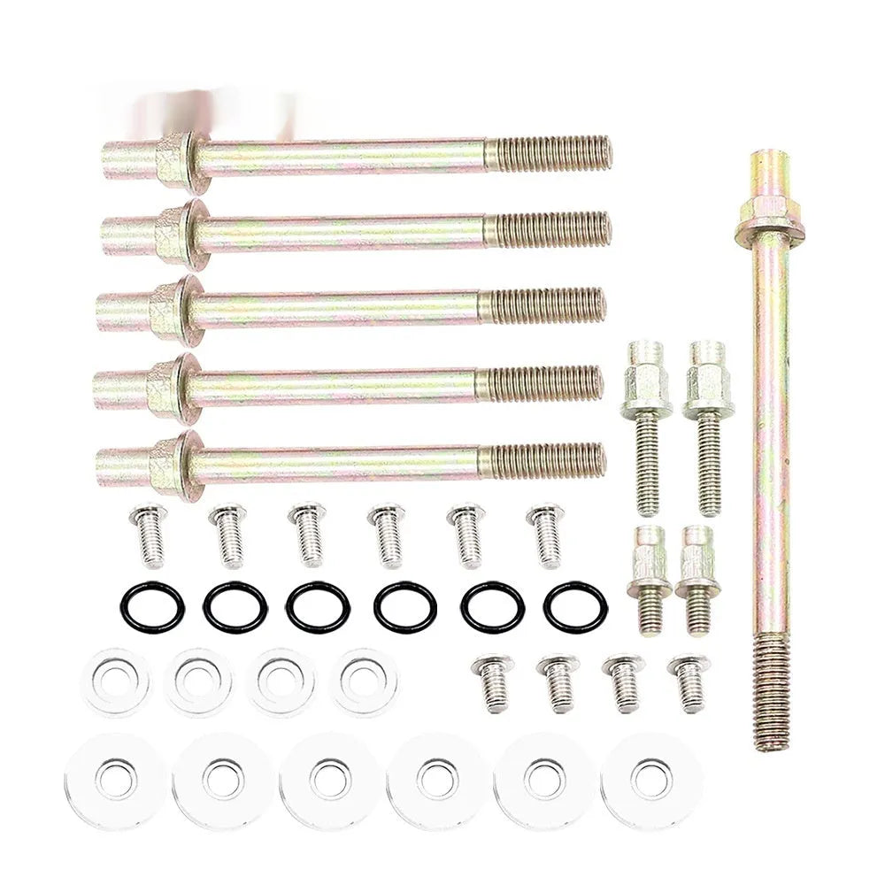 Honda Civic K Series aluminium engine gasket kit in black, blue, red, and silver colour options