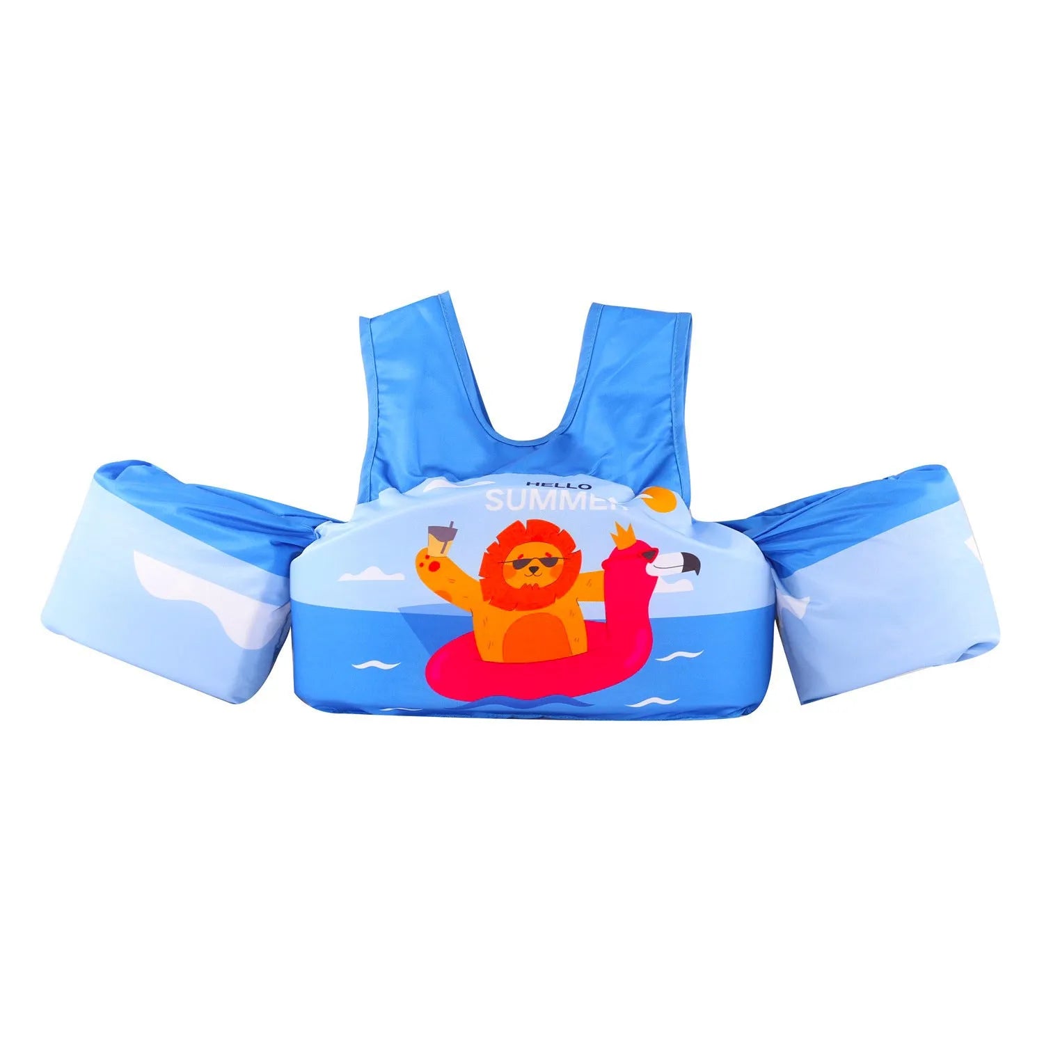 Cartoon children's arm swimming ring life jacket in polyester with multiple pattern options