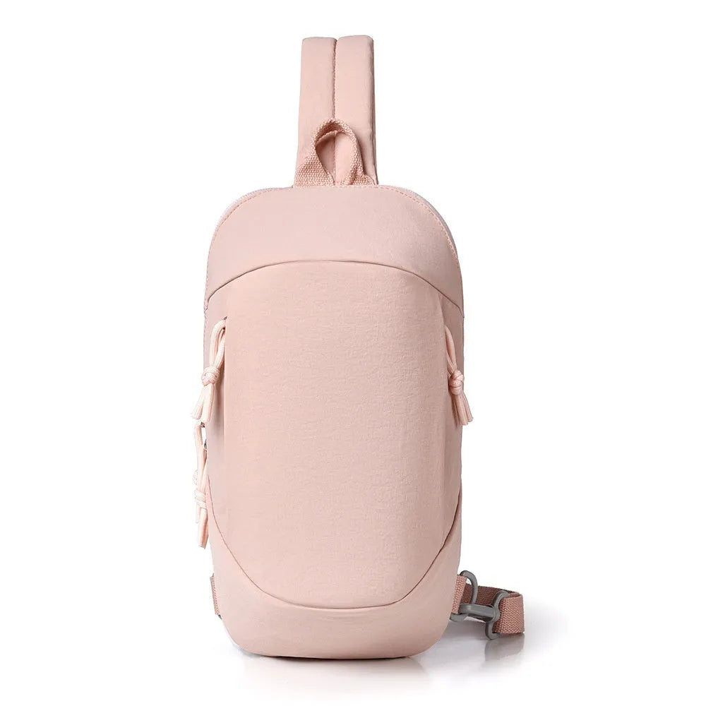 Outdoor girls nylon crossbody bag in army green with a phone compartment.