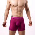 Men's lace mesh boxer shorts with low-rise waistband in geometric pattern