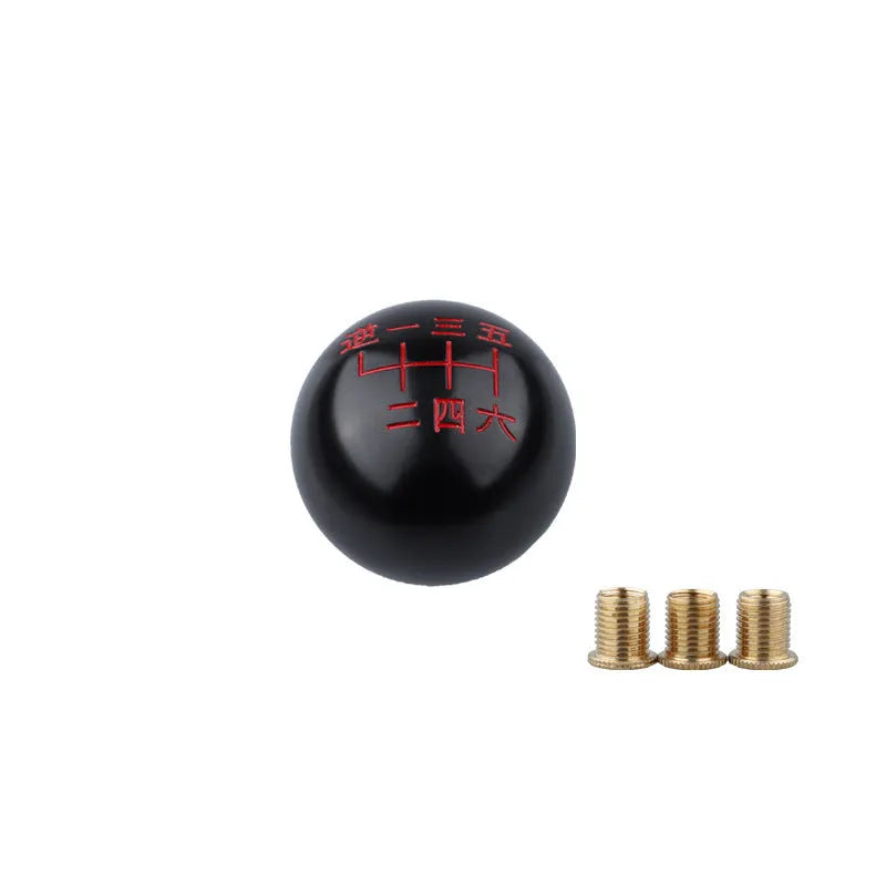 Aluminium alloy car gear shift head shown in one of five available colour options
