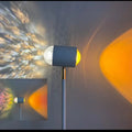 Sunset red water wave projection floor lamp with colour cards and minimalist modern design