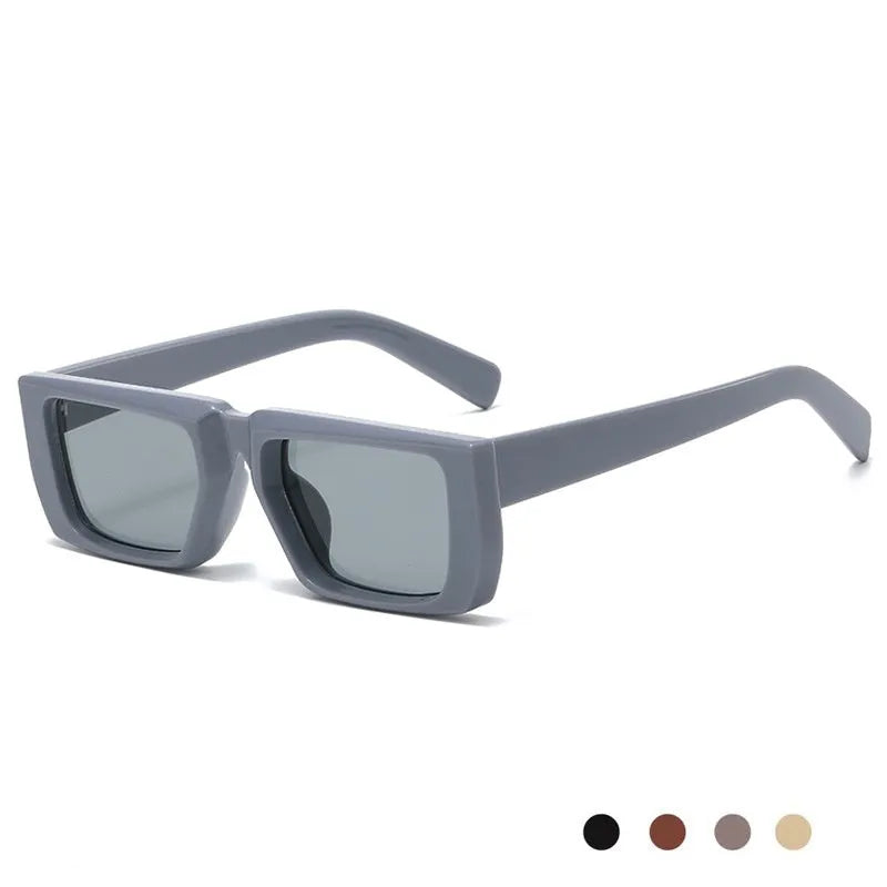 Special-shaped sunglasses with Y2K street style aesthetic in various colour options showing full-frame design