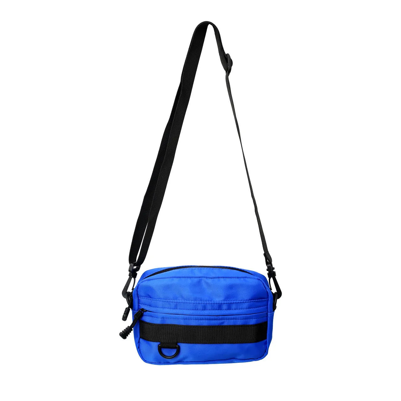 Men's nylon messenger bag in street style with crossbody design and sewing thread detailing