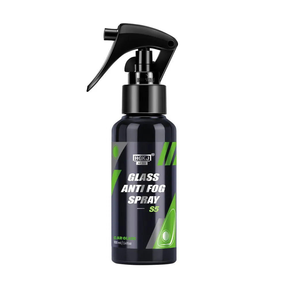Car glass antifogging spray bottle in 100ml and 50ml sizes for windscreen mist prevention