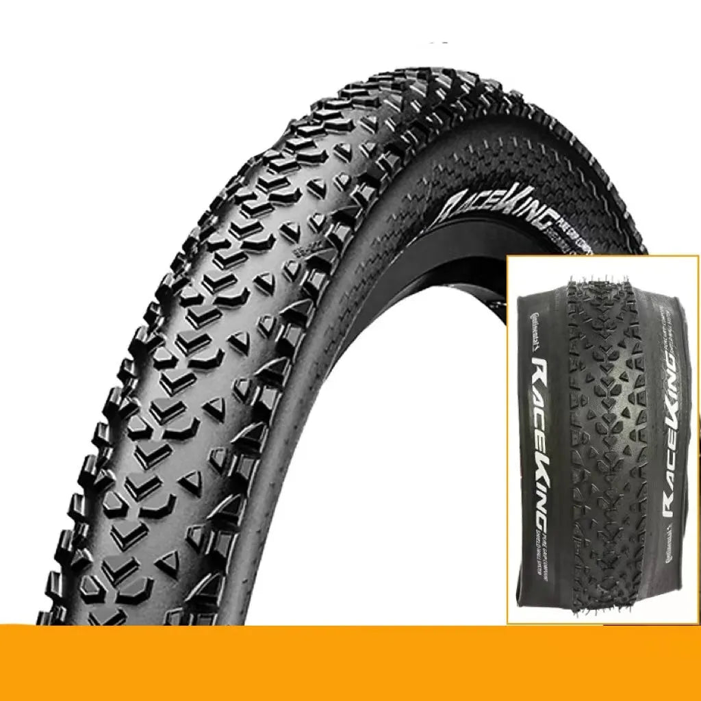 Mountain bike folding outer tyre in yellow and white sidewall options for 26, 27.5, and 29 inch wheels.
