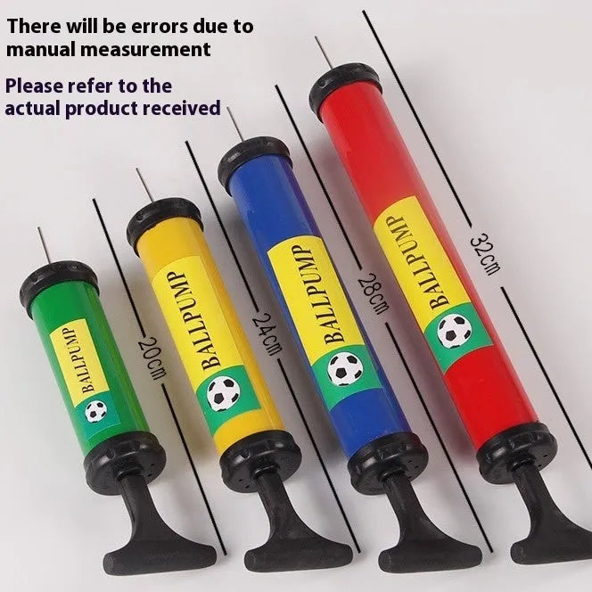 Mixed colour plastic manual air pump for sports balls and balloons