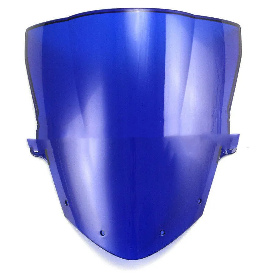 Motorcycle windscreen for Kawasaki ZX-6R and ZX-10R in blue or brown tint
