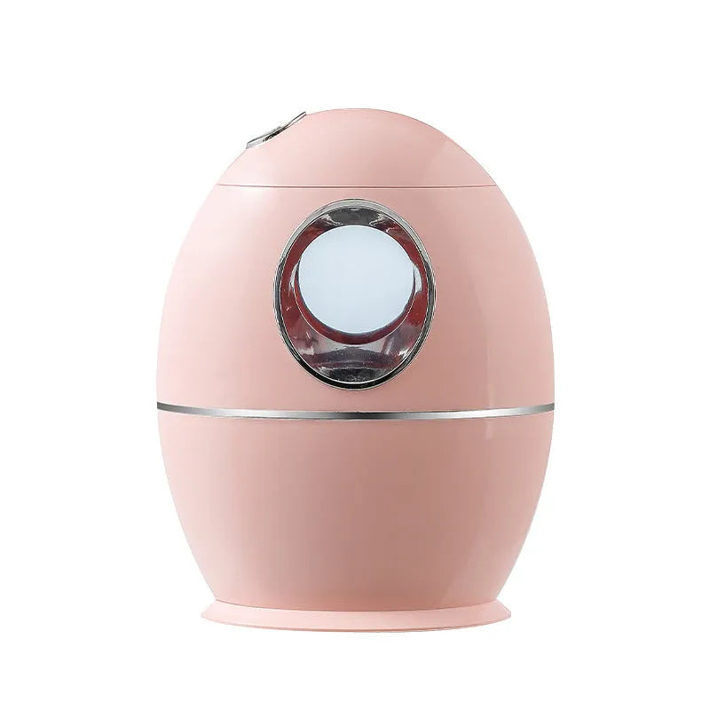 White round aromatherapy humidifier with USB cable and 205mm height