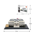 Wange small particle ABS plastic building blocks set for constructing landmark street view models