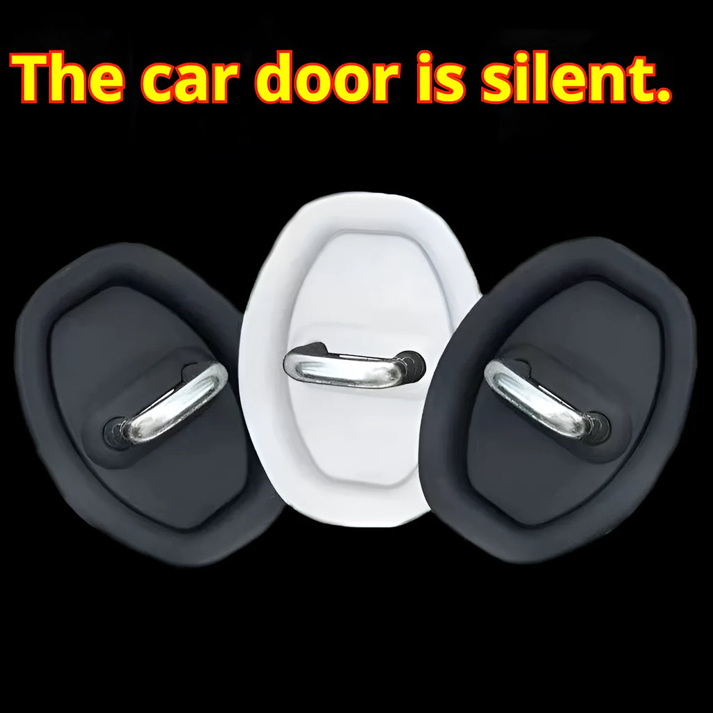 Silicone door lock protective sleeve 8.6x7cm black colour paste installation