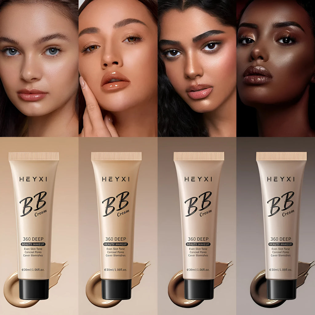 Waterproof sweat-resistant BB cream in four shade options 01 02 03 04