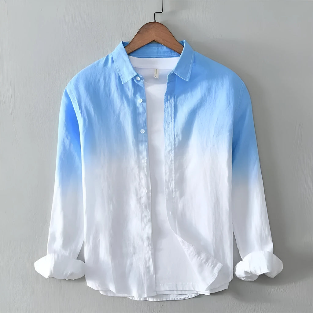 Youth slim fit casual top coat jacket in hemp polyester blend available in dark blue, light blue and yellow colours