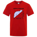 Cotton t-shirt with funny mathematics text print in multiple colour options