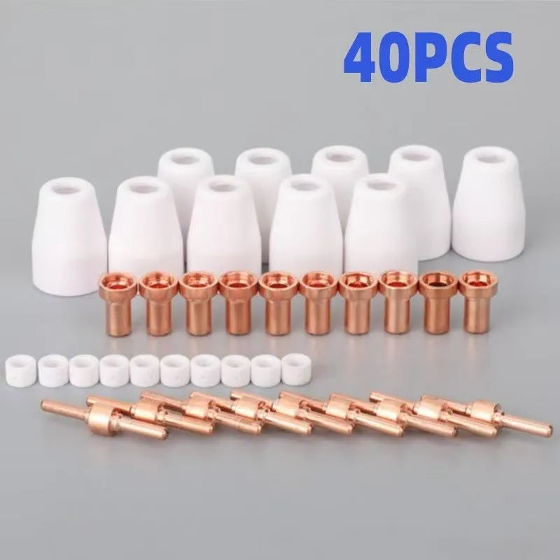 PT3140A plasma cutter consumables kit with 40 electrodes nozzles and shunts for LGK40 models