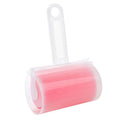 Washable reusable lint roller for pet hair removal in blue, green, pink or yellow