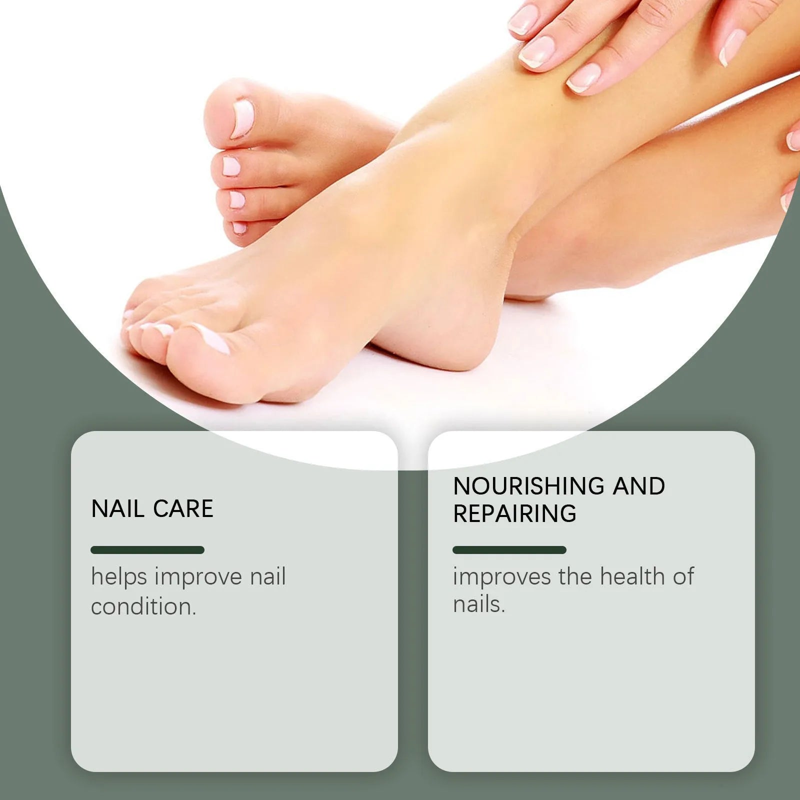 30ml bottle of mild brightening nail care solution for daily nail nourishment