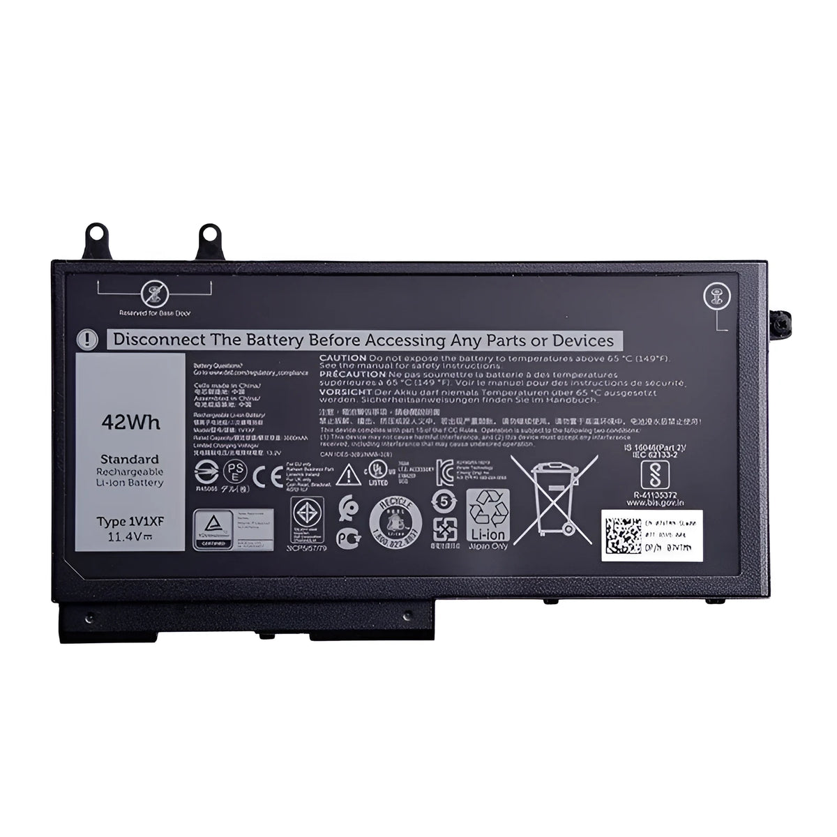 Dell laptop battery 42WH 11.4V built-in replacement for 5501 5401 1V1XF models