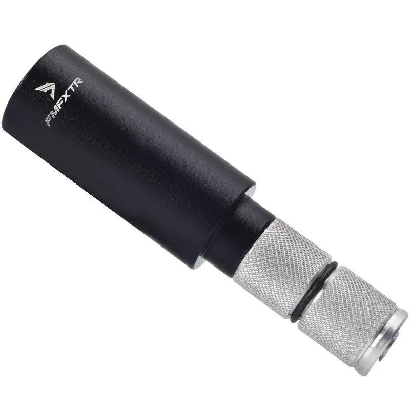 Aluminium mountain bike handlebar extension rod with folding mechanism and adjustable 15-20mm range