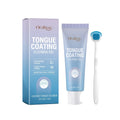 Tongue cleaning gel kit with 50g mint formula tube and brush for oral hygiene