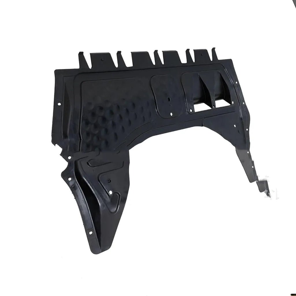 Black engine lower guard plate for Volkswagen Beetle 12-17 and Jetta 13-16 with OEM part 5C0825237D