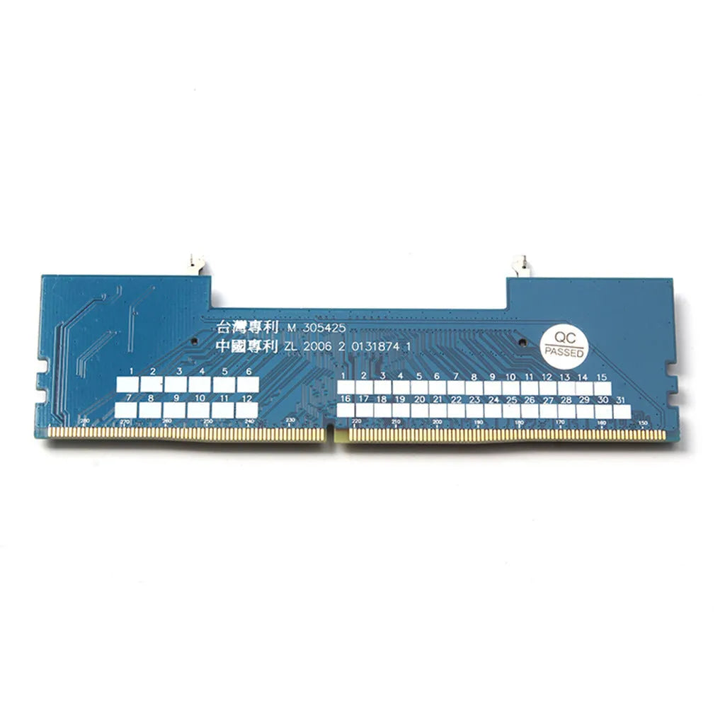 DDR4 laptop to desktop memory adapter card for testing DDR3 DDR4 DDR5 memory modules