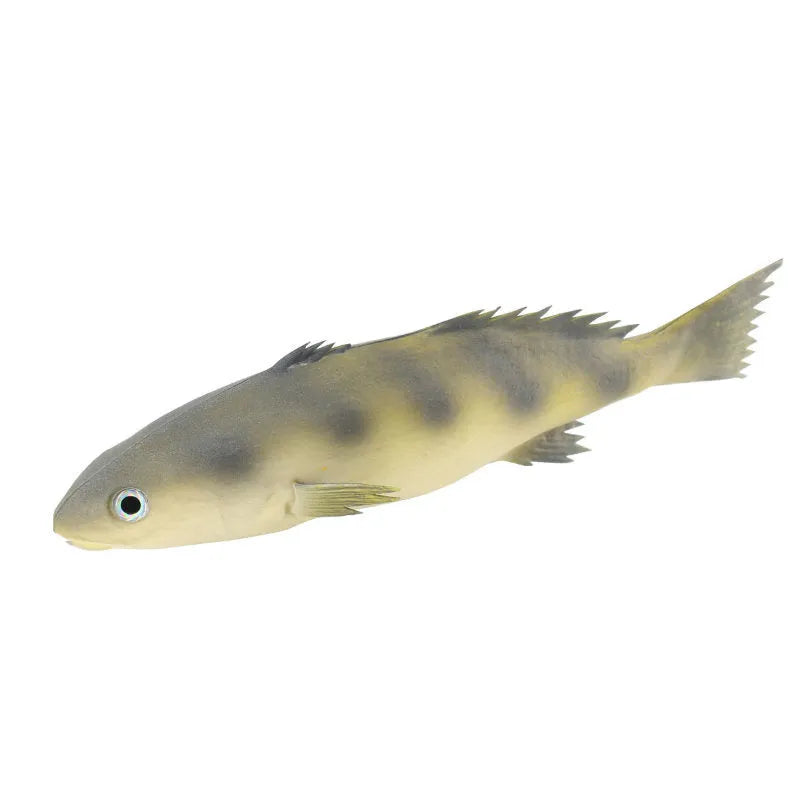 PU simulated yellow-fin tuna fish ornament model for aquarium decor