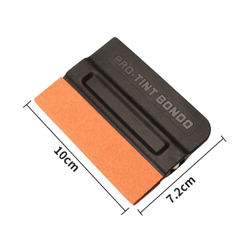 ABS plastic car colour changing film scraper with deerskin and wool scraping options
