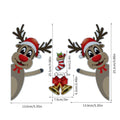 Christmas elk bell magnetic luminous reflective bumper stickers in YFC002 colour on vehicle