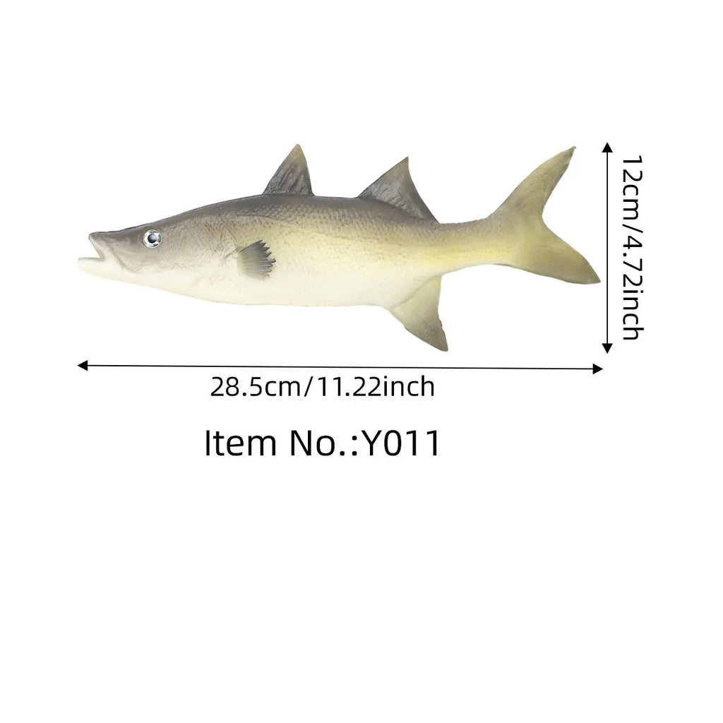 PU simulated yellow-fin tuna fish ornament model for aquarium decor