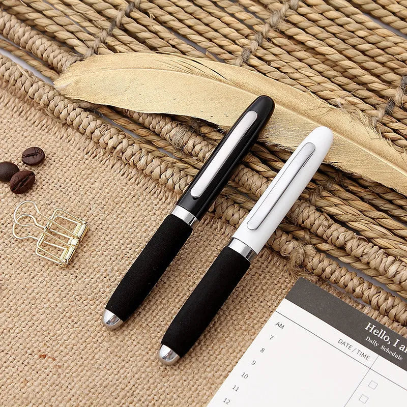 EVA metal cap ballpoint pen with 1.0mm bullet tip shown in silver colour