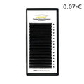 False eyelashes with 16 rows of mink hair on a matte wool base, showing length options from 8mm to 18mm.