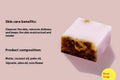 Handmade Thai honey cold process soap bar with coconut oil, olive oil, and golden chamomile extract