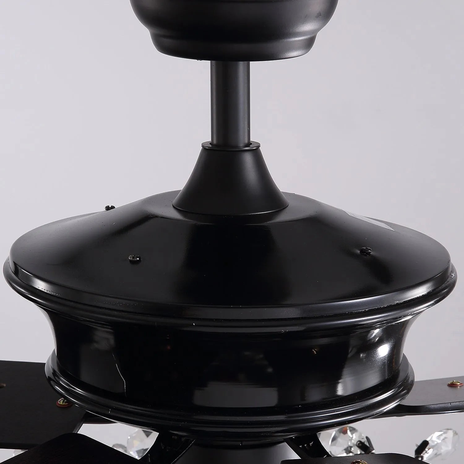 52-inch wooden ceiling fan with remote control and light, wood blades and shade, three bulb holders