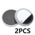 Colourful LED light-up coaster for car cup holder with solar panel and USB port.