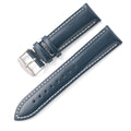 Bright cowhide quick release watch strap showing colour and width options