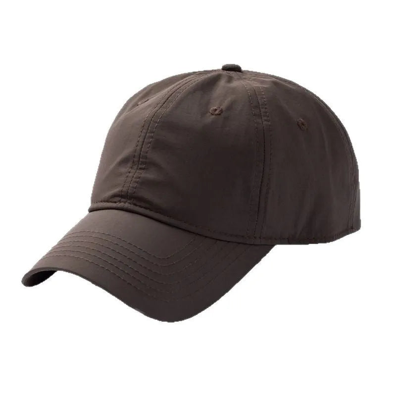 Outdoor baseball cap with breathable light plate in quick-dry polyester, available in multiple colours and sizes 52-67cm for men