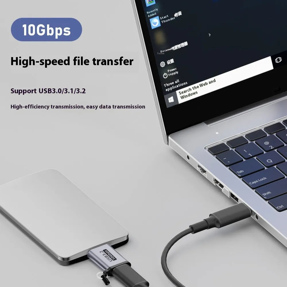 USB AM to Micro-B adapter with 5-pin male connector for old mobile hard drives and phones