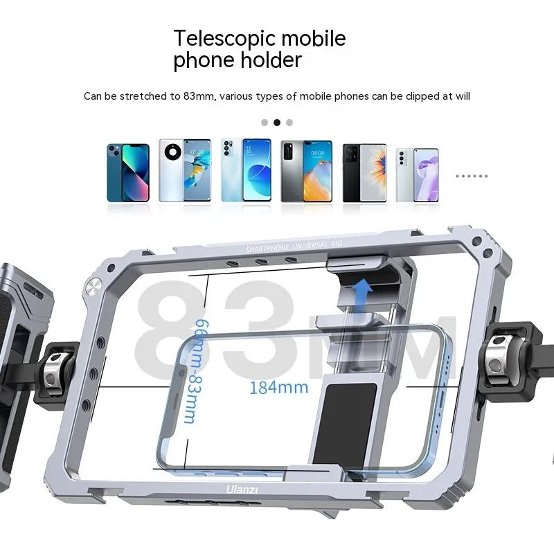 Universal Mobile Phone Rabbit Cage in colour 3127, made of aluminium alloy and silicone, for livestock photography.