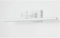 Modern sand black LED bathroom mirror cabinet with integrated light, mounted on a wall.