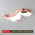 Cartoon dinosaur ceiling light with aluminium body and PVC shade, 48cm diameter