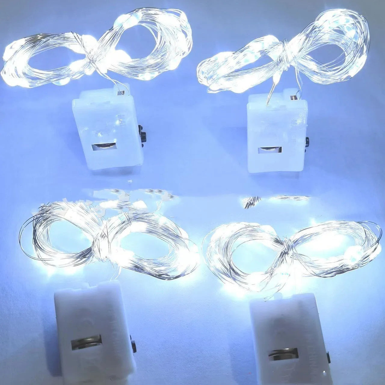 LED copper wire light in small white box with three-gear adjustment chain for cakes and flowers
